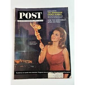 Vintage Saturday Evening Post Magazine June 6 1964 – Julie Newmar Birmingham